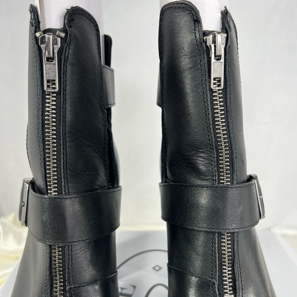 NEW Steve Madden Lavish Leather Black Zipper Boot Shoe Size 11 - Picture 7 of 13